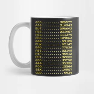 Cool Kids Arcade High Score List Mug